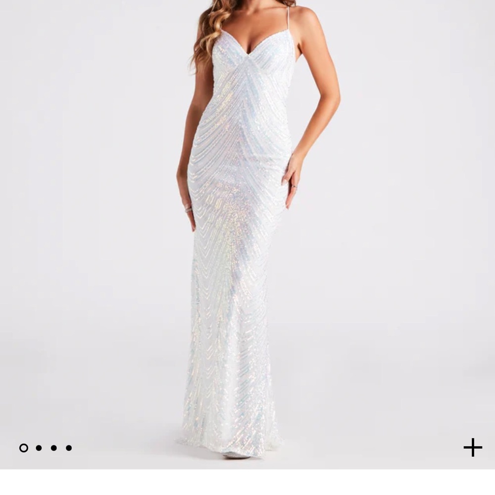 Iridescent prom dress